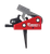Timney Triggers 662SST Targa Short Trigger  Two-Stage Straight Trigger with 2 lbs Draw Weight & Black/Red Finish for AR-Platform