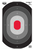Birchwood Casey 37053 EZE-Scorer Silhouette Oval Target Hanging Paper All Firearms 23" x 35" Black/Gray/Red 5 Targets