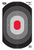 Birchwood Casey 37053 EZE-Scorer Silhouette Oval Target Hanging Paper All Firearms 23" x 35" Black/Gray/Red 5 Targets