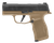Sig Sauer 365X9CTXR3P P365X  Micro-Compact Frame 9mm Luger 12+1 3.10" Steel Barrel, Optic Ready/Serrated Slide, Coyote Tan Stainless Steel Frame w/Accessory Rail, Polymer Grip