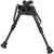 Harris Bipods S-BRMP Swivel BR Picatinny, 6-9", Black Steel/Aluminum, Notched Legs, Rubber Feet