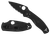 Spyderco C136PBBK Persistence Lightweight 2.75" Folding Plain Black Oxide 8Cr13MoV SS Blade/Black Bi-Directional Texturing FRN Handle Includes Pocket Clip