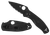 Spyderco C136PBBK Persistence Lightweight 2.75" Folding Plain Black Oxide 8Cr13MoV SS Blade/Black Bi-Directional Texturing FRN Handle Includes Pocket Clip