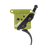 Timney Triggers 510V2THIN Elite Hunter  Thin Curved Trigger with 3 lbs Draw Weight & Black/Green Finish for Remington 700 Right