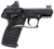 Kel-Tec P17BBLKOPTIC P17  Compact Frame 22 LR 16+1 3.80" Black Steel Barrel, Black Serrated Steel Slide, Black Polymer Frame w/Picatinny Rail, Textured Grip, Viridian RFX-11 Green Dot, Ambidextrous
