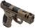 SAR USA SAR9CG3BR SAR9 C Gen3 Compact Frame 9mm Luger 15+1 4" Black Steel Barrel, Bronze Steel Optic Ready/Ported/Serrated Slide, Bronze Polymer Frame w/Picatinny Rail, Interchangeable Backstrap Grip