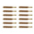 BEEFY BORE BRUSH, BRONZE, .458 CALIBER RIFLE, 12 PACK
