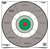 Birchwood Casey 37245 EZE-Scorer  12" Bullseye Paper Hanging Gray/White 13 Per Pkg