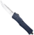CobraTec Knives LNYCCTK1LDNS CTK-1  Large 3.75" OTF Drop Point Plain D2 Steel Blade/NYPD Blue Aluminum Handle Features Glass Breaker Includes Pocket Clip