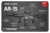 TekMat TEKR17AR15MEDIA Liberal's Guide To The AR-15 Cleaning Mat Multi-Color Rubber 11"x17" AR-15 Diagram