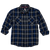 Hornady Gear 32203 Flannel Shirt  Large Navy/Black/Gray,  Cotton/Polyester, Relaxed Fit Button Up