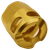 True Precision Inc TPYMICROG Micro Compensator Y-Type Gold 416R Stainless Steel 1/2"x28 Threads 9mm/380 ACP
