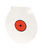 Birchwood Casey RND12 Round Steel Target Plate 12" Centerfire Rifle/Handgun Target Black/Red/White NM500 Steel Hanging