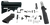 Dpms Panther Arms DP51655159027 Car Blade Lower Build Kit Pistol AR-15 Black