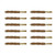 BEEFY BORE BRUSH, BRONZE, .375 CALIBER RIFLE, 12 PACK