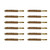 BEEFY BORE BRUSH, BRONZE, .375 CALIBER RIFLE, 12 PACK