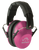 Walker's GWPFPM1PNK Pro Low Profile Passive Muff 22 dB Over the Head Pink/Black Polymer