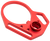 Strike Industries ARULMFEP&ACNRED QD End Plate QD End Plate with Hook Attachments & Anti-Rotation Castle Nut, Red Finish