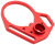 Strike Industries ARULMFEP&ACNRED QD End Plate QD End Plate with Hook Attachments & Anti-Rotation Castle Nut, Red Finish