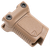 Strike Industries ARCMAGRAILSFDE Angled Vertical Grip Short Flat Dark Earth Polymer with Cable Management Storage for Picatinny Rail