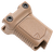 Strike Industries ARCMAGRAILSFDE Angled Vertical Grip Short Flat Dark Earth Polymer with Cable Management Storage for Picatinny Rail
