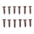 4X1/2'' STEEL FLAT HEAD WOOD SCREWS BLUED 12 PACK
