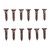 4X1/2'' STEEL FLAT HEAD WOOD SCREWS BLUED 12 PACK