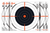 EZ-Aim 15334100 Shooting Target  Bullseye Paper Hanging 12" x 12" Black/White 100 Per Pack