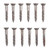 6X1'' STEEL FLAT HEAD WOOD SCREWS BLUED 12 PACK