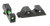 Trijicon 601102 DI Night Sight Set Green Tritium/Fiber Optic/Black Outline Front, Green Tritium Rear, Black Frame, Fits Most Glock *Does Not Fit MOS