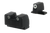 AmeriGlo SG181 Optic Compatible Sight for Sig Sauer  Tall Suppressor Green Tritium White Outline Front Sight-Green Tritium White Outline Rear Sight