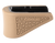 Hogue 18223  Extension Base Pad Fits Glock 42 Compatible w/ 6rd Magazine FDE Overmolded Rubber