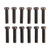 T-10 FILLISTER HEAD SCREW 6-48 X 9/16” 12 PACK
