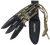 Cold Steel CSTH44KVD3PK Throwing Knives  Set of 3 4.40" Fixed Clip Point Plain Black Oxide 420 Stainless Steel Blade, Paracord Wrap Handle