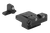 Meprolight USA 215163101 Tru-Dot Sight Set Green Tritium/Black Frame Fits HK USP, Post Mount