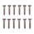 6X3/4'' STEEL FLAT HEAD WOOD SCREWS BLUED 12 PACK