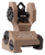 Troy Ind SSIGDOARFFT00 Rear Folding BattleSight Dioptic  Flat Dark Earth Folding for AR-15