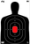 Pro-Shot SILH8PK SplatterShot  Hanging Heavy Paper 12" x 18" Black/Red 8 Pack
