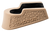 Hogue 18023 OverMolded Extension Base Pad Cobblestone Fits Sig Sauer P365 10rd FDE Rubber