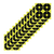 EZ-Aim 15218 Splash Reactive Target SPOT Paper Hanging 12" x 12" Black/Yellow 12 PK
