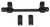 DNZ 18200OS Game Reaper-Savage Scope Mount/Ring Combo Matte Black 1"