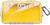 Pelican 1060027100 Micro Case  Yellow/Clear Polycarbonate 9.88" Long