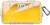 Pelican 1060027100 Micro Case  Yellow/Clear Polycarbonate 9.88" Long