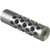 #2 MUZZLE BRAKE 22 CALIBER 1/2-28 SS SILVER