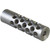 #2 MUZZLE BRAKE 22 CALIBER 1/2-28 SS SILVER