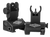 Yankee Hill 5040H Q.D.S. Sight Set  Black Hardcoat Anodized Folding  with Hooded Stem for AR-Platform