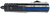 Templar Knife MBTB131 Gen II Back The Blue Slim 3.43" OTF Dagger Plain Black Oxide Stonewashed 440C SS Blade, 5.05" Black & White w/Blue Line Aluminum Handle, Glass Breaker
