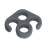 Q LLC ACCSLINGDEVILGRAY Sling Devil Mount Gray Glass Filled Nylon