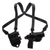 Galco MCII224B Miami Classic II Shoulder System Size Fits Chest Up To 56" Black Leather Compatible w/Glock 17 Gen1-5/19 Gen1-5/22 Gen2-5 Right Hand
