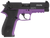 GSG GERG2210FFL FireFly  22 LR 10+1 4" Black Serrated Slide, Purple Zinc Alloy w/Accessory Rail Frame, Black Polymer Grip